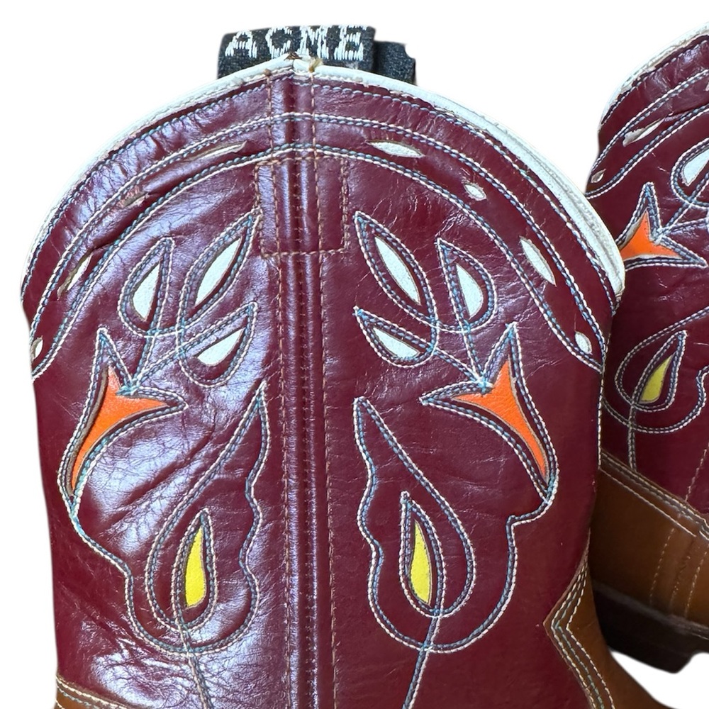 NWT Vintage Acme deadstock children’s western cowboy boots - Picture 7 of 9